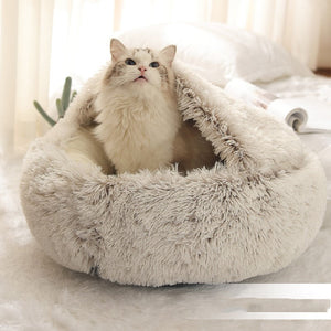Soft Warm Velvet Pet Cave Nest Bed: The Ultimate Comfort for Your Furry Friends