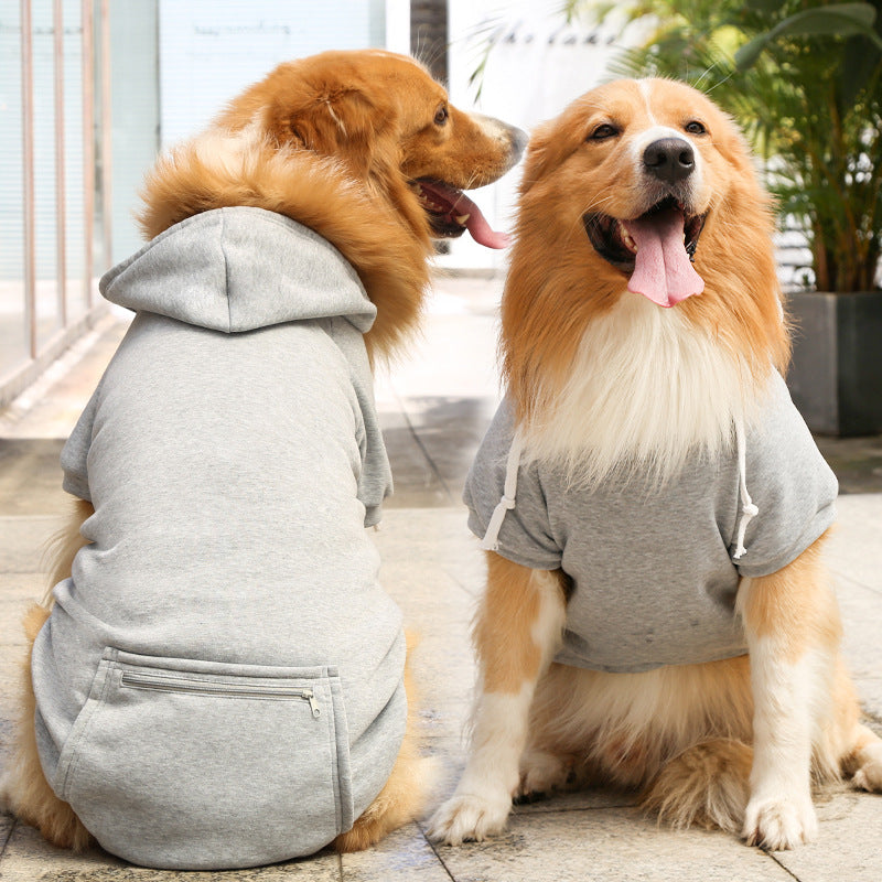 Fashion Pet Dog Simple Zipper Pocket Sweater: The Ultimate Style for Your Furry Friend