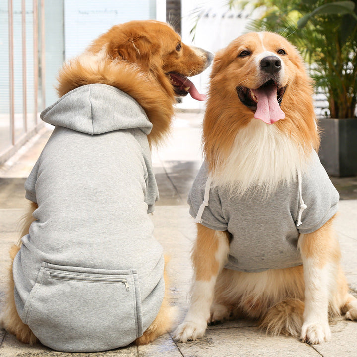 Fashion Pet Dog Simple Zipper Pocket Sweater: The Ultimate Style for Your Furry Friend