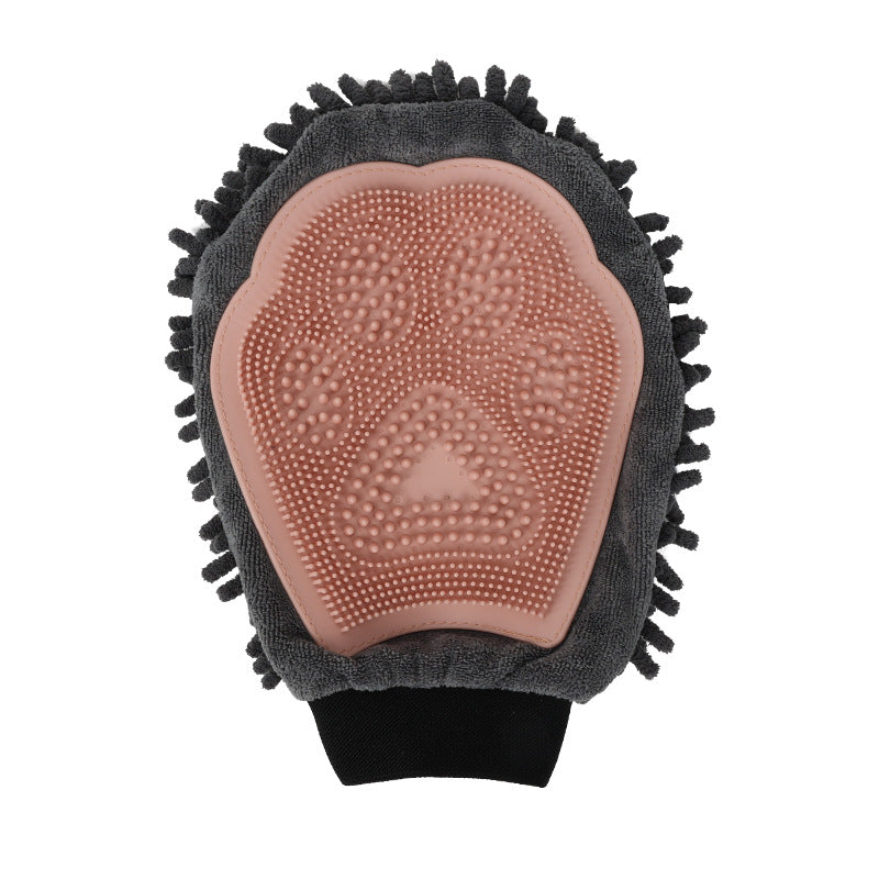 2 In 1 Pet Grooming Glove Bathing Brush Massage Tool