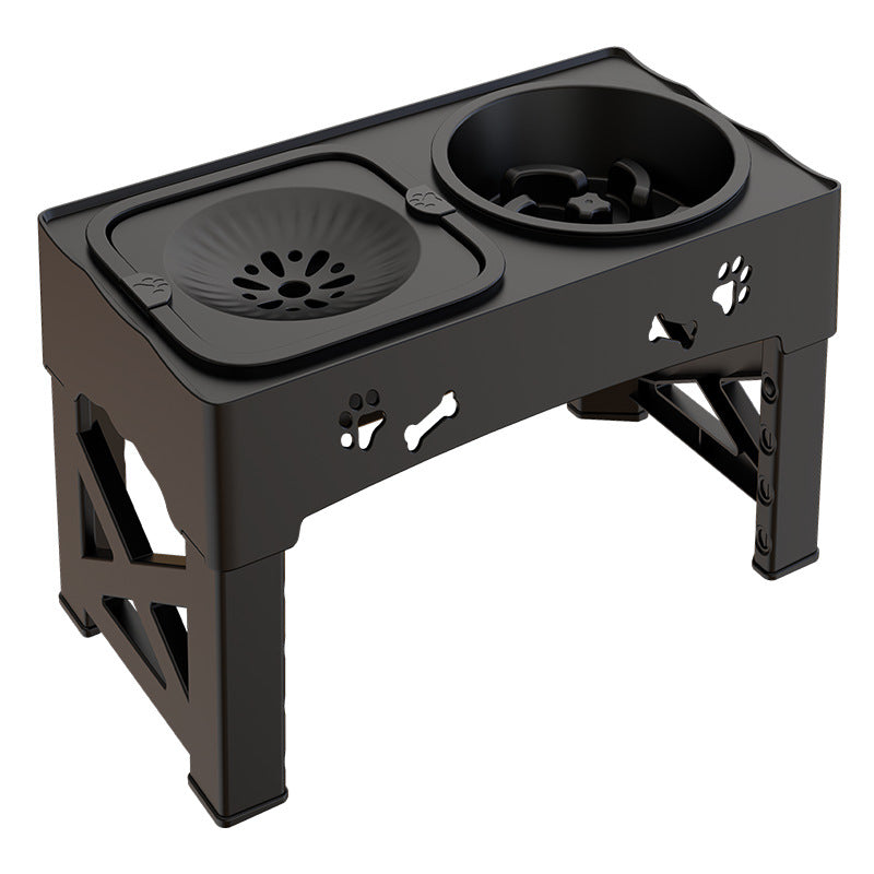 Stainless Steel Double Pet Feeding Bowl Elevated Stand
