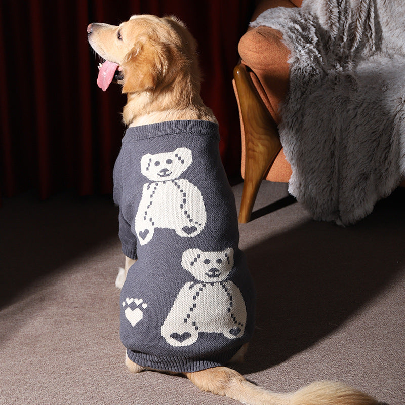 Pet Winter Warm Thick Sweater For Large Pets