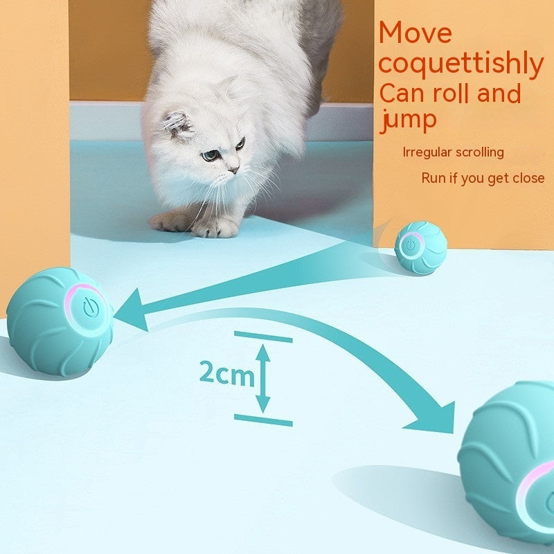 Pet Smart Rolling Ball Interactive Automatic Bouncing Teasing Toy