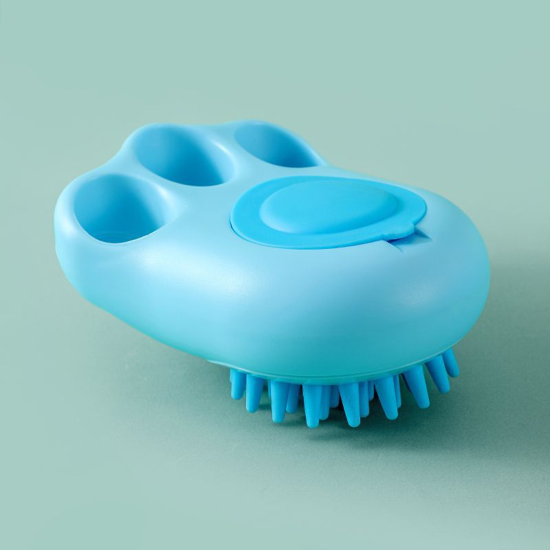 Pet Bath Brush Massage Comb Silicone Grooming Tool