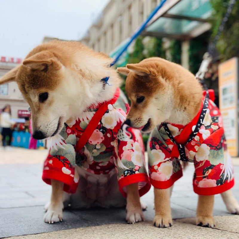 Fashion Kimono Style Pet Decorative Outfit Clothing