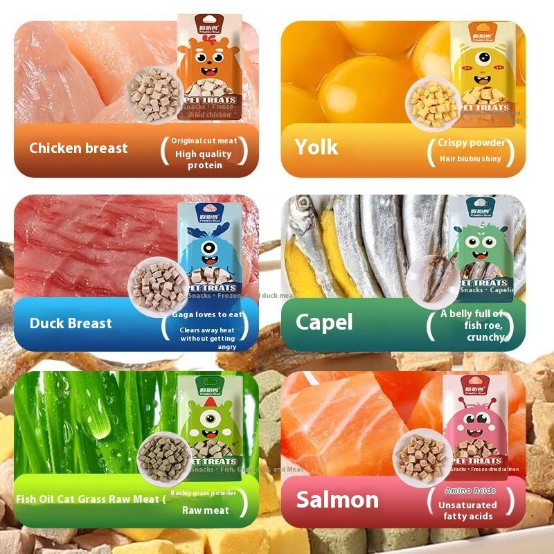 Freeze Dried Egg Yolk Chicken Pet Snacks