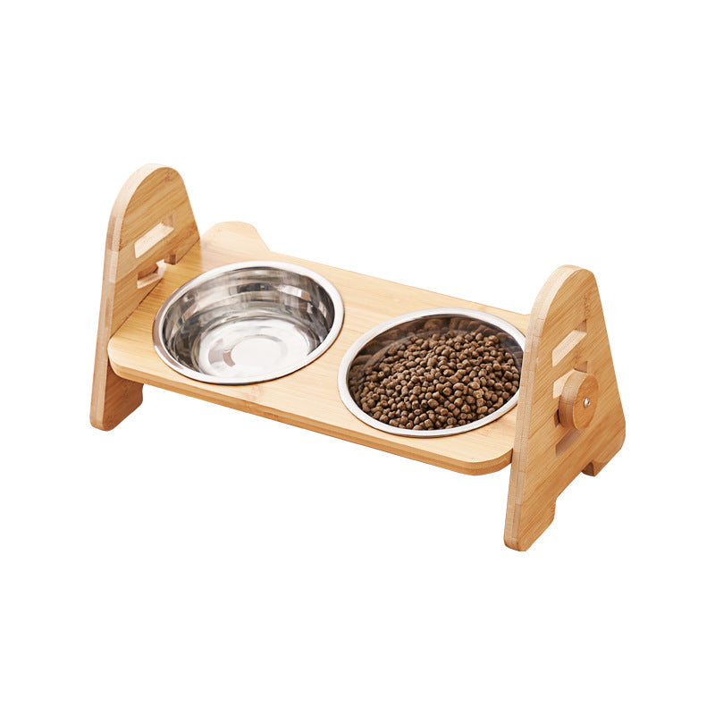 Oblique Mouth Pet Cervical Spine Support Drinking Bowl