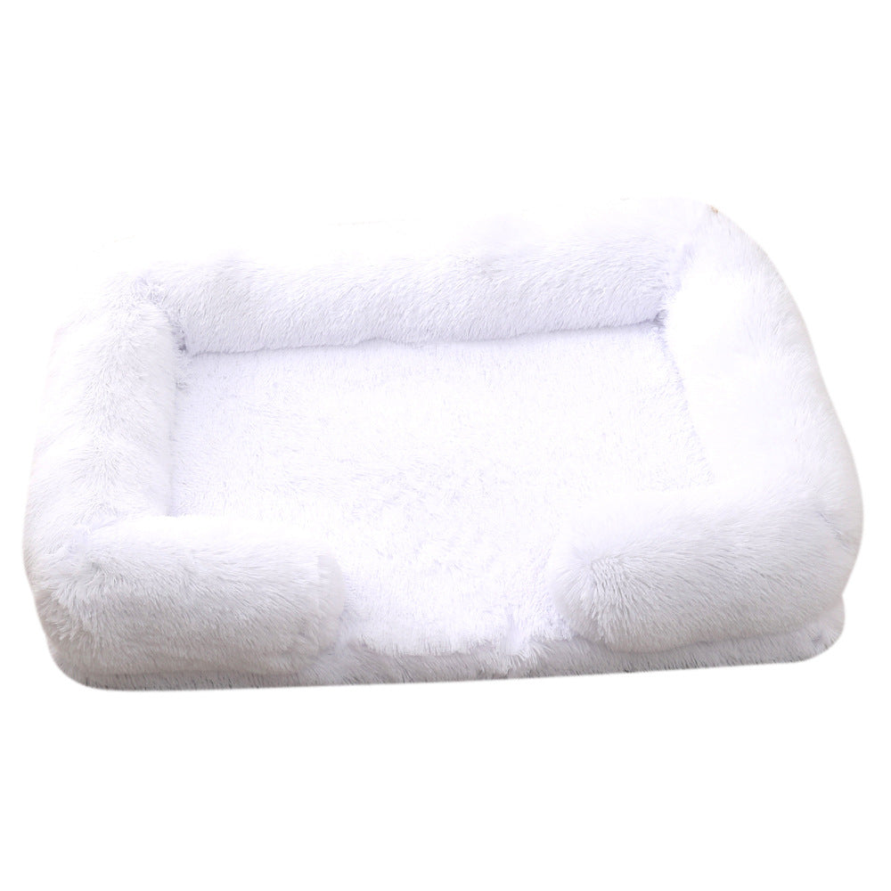 Pet Plush Round Winter Cozy Bed