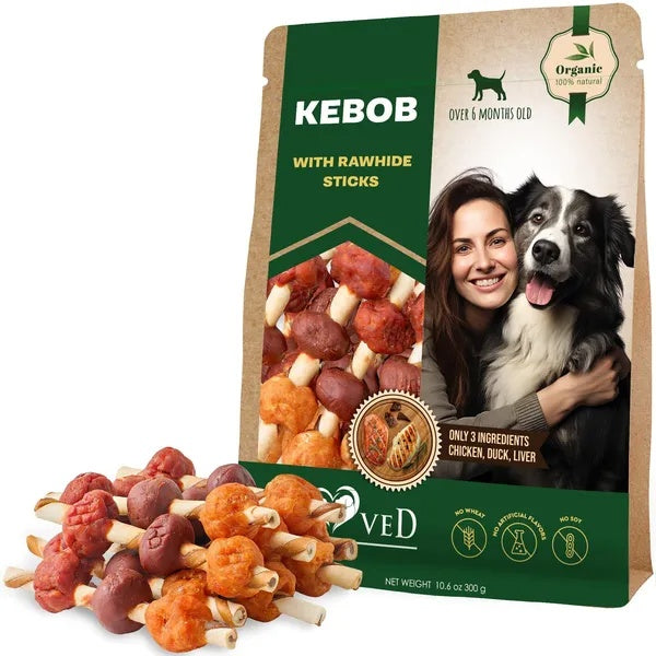 Grain-Free Rawhide Chews Duck Chicken Snacks