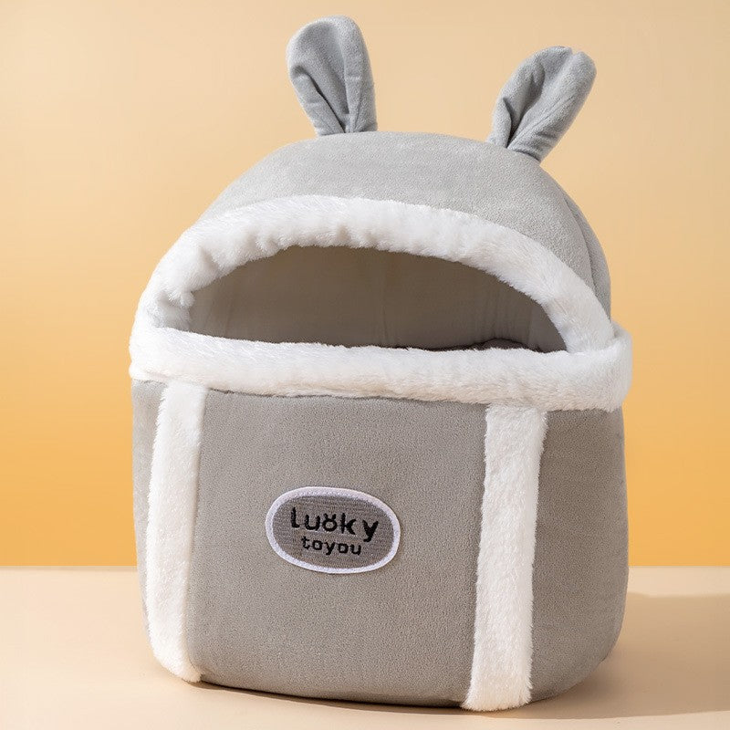 Animal Shaped Portable Pet Backpack Diaper Shoulder Carrier Bag