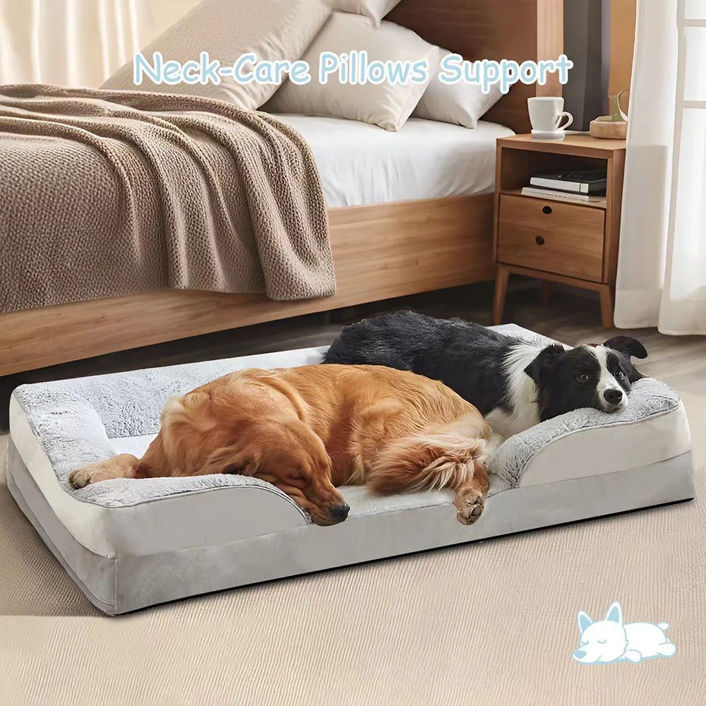 Pet Waterproof Sofa Style Bed Mat With Blanket Nest