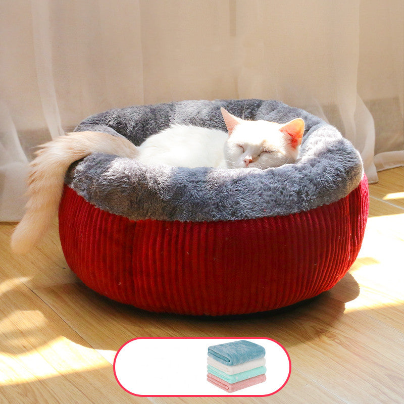 Pet Four Seasons Enclosed Cozy Pad Bed