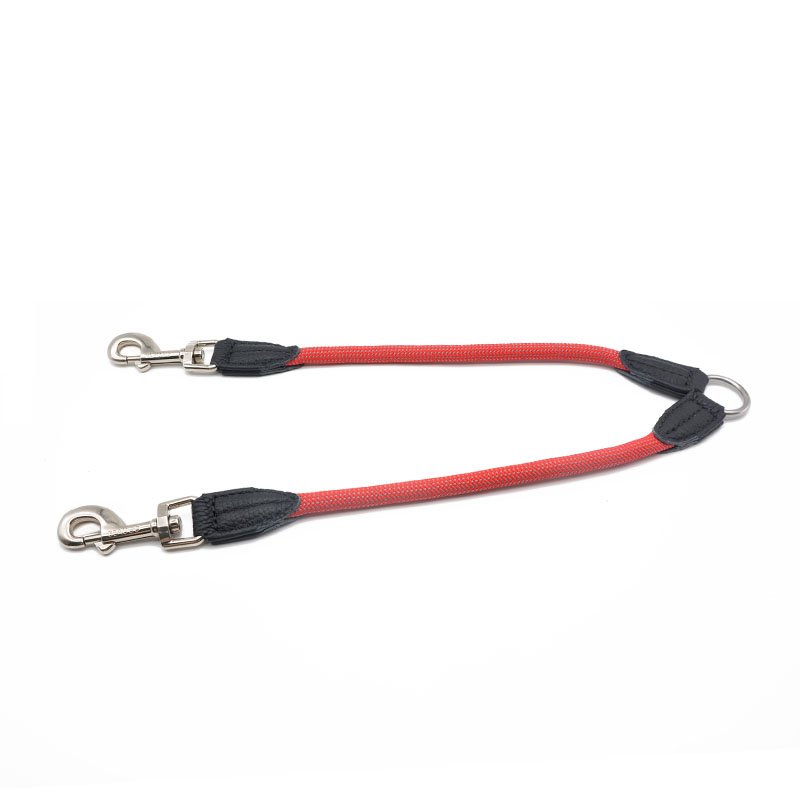 Double Head One To Two Nylon Pet Leash Reflective