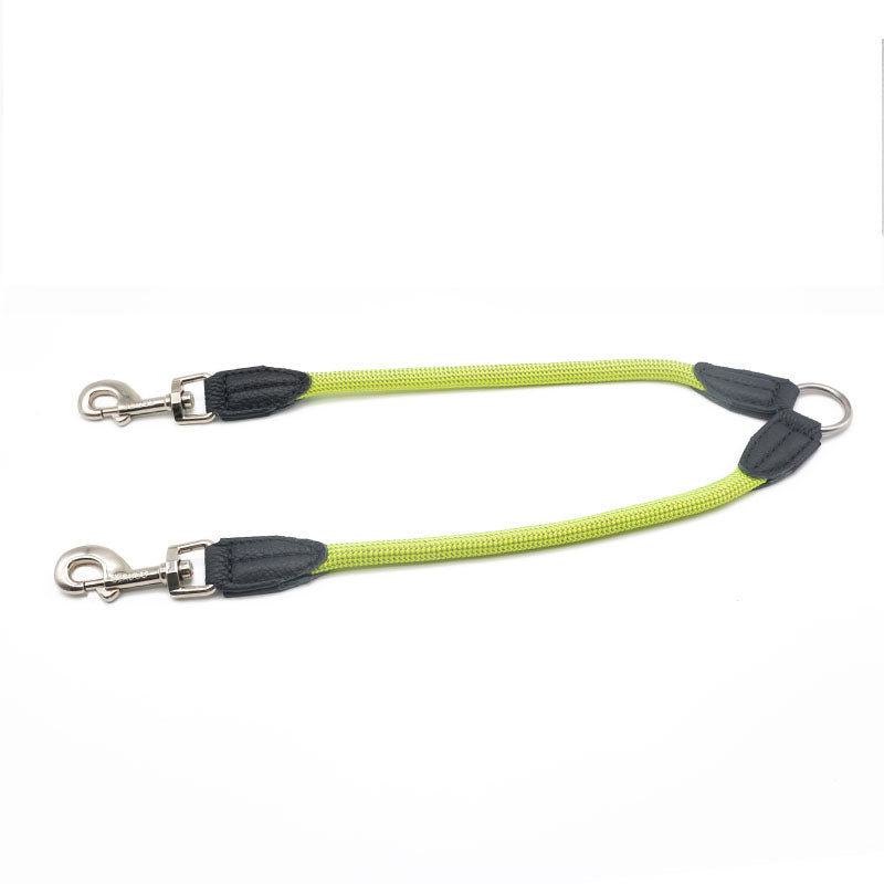 Double Head One To Two Nylon Pet Leash Reflective