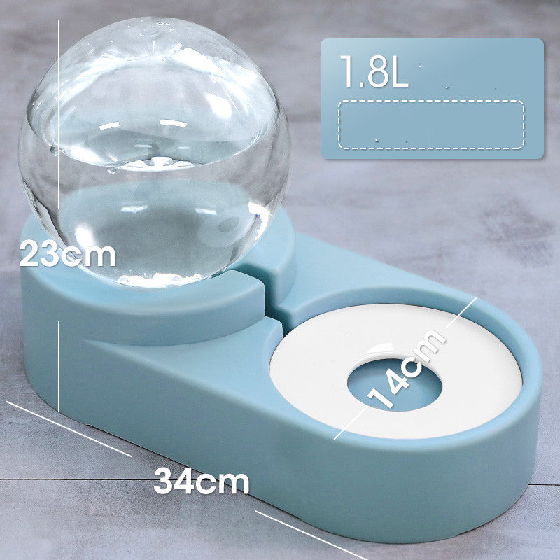 Automatic Pet Water Fountain Feeder 1.8L Bubble Drinking Bowl