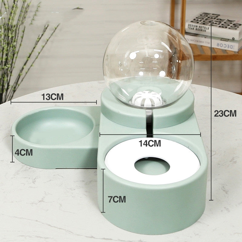 Automatic Pet Water Fountain Feeder 1.8L Bubble Drinking Bowl