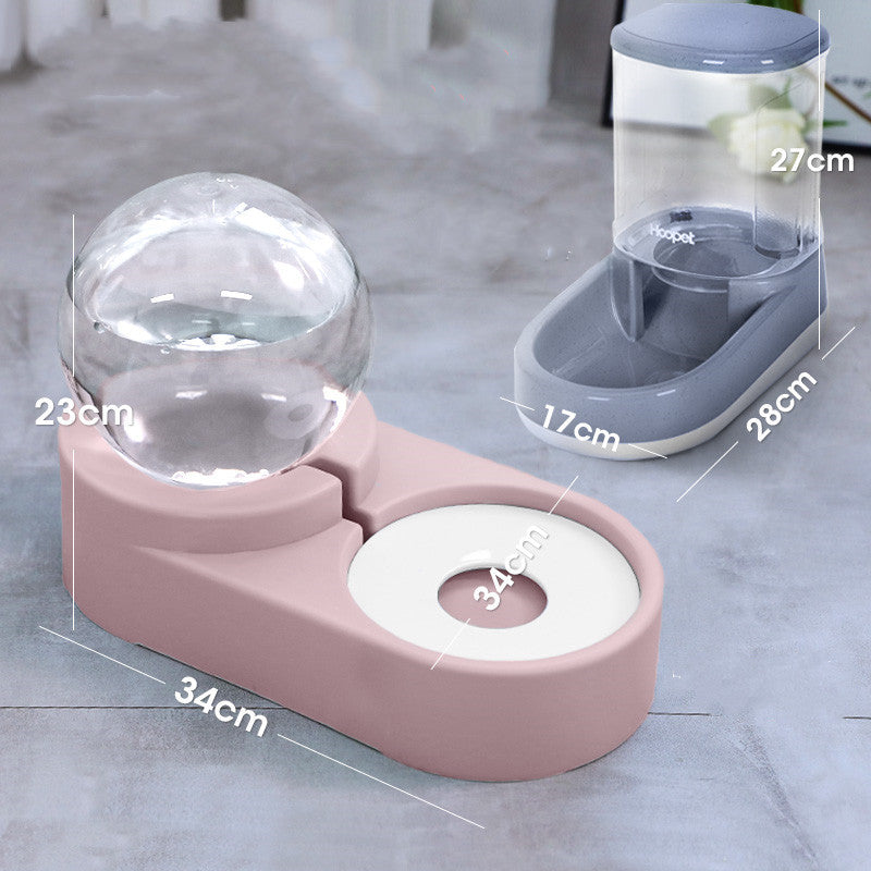 Automatic Pet Water Fountain Feeder 1.8L Bubble Drinking Bowl