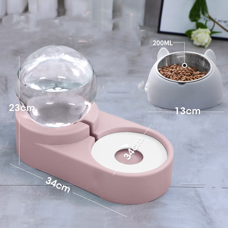 Automatic Pet Water Fountain Feeder 1.8L Bubble Drinking Bowl