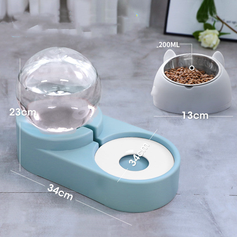 Automatic Pet Water Fountain Feeder 1.8L Bubble Drinking Bowl