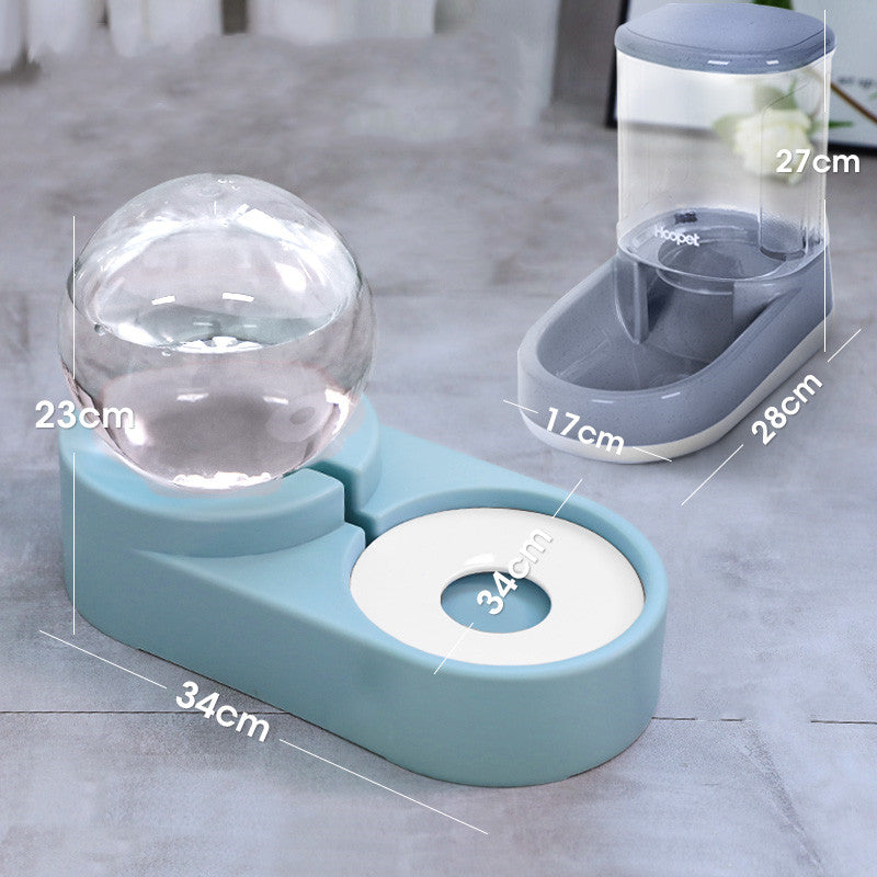 Automatic Pet Water Fountain Feeder 1.8L Bubble Drinking Bowl