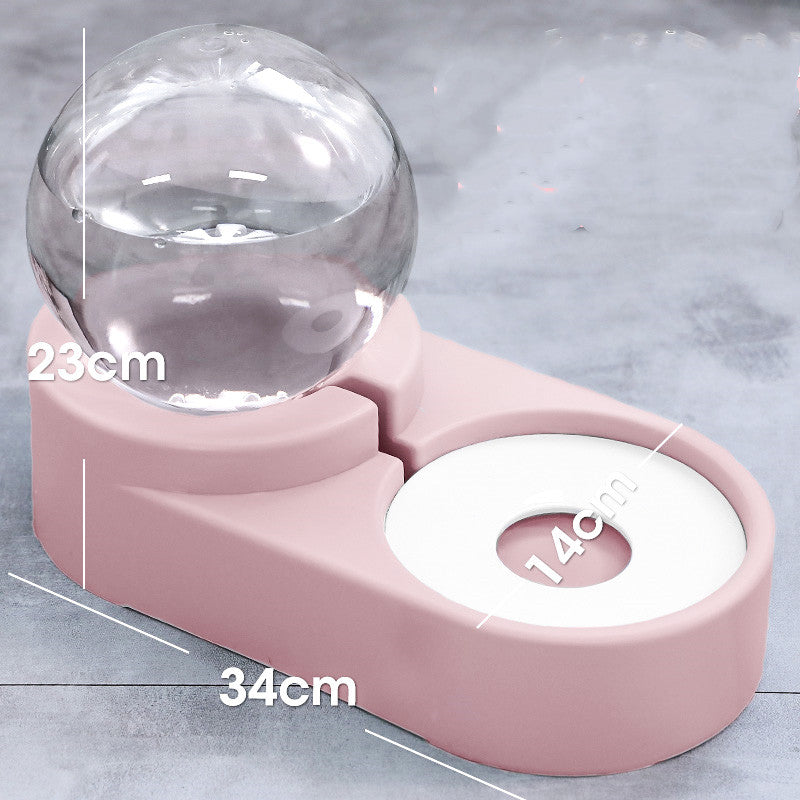 Automatic Pet Water Fountain Feeder 1.8L Bubble Drinking Bowl