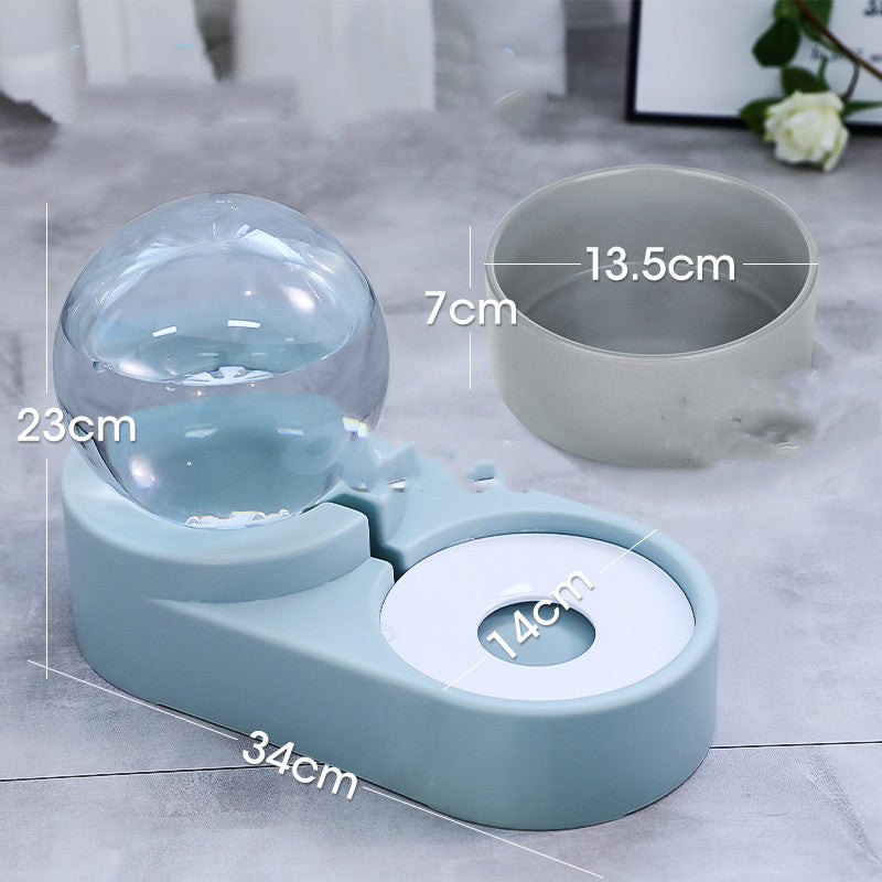 Automatic Pet Water Fountain Feeder 1.8L Bubble Drinking Bowl