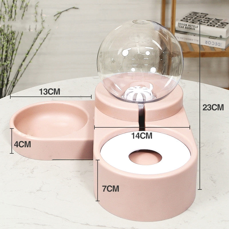 Automatic Pet Water Fountain Feeder 1.8L Bubble Drinking Bowl
