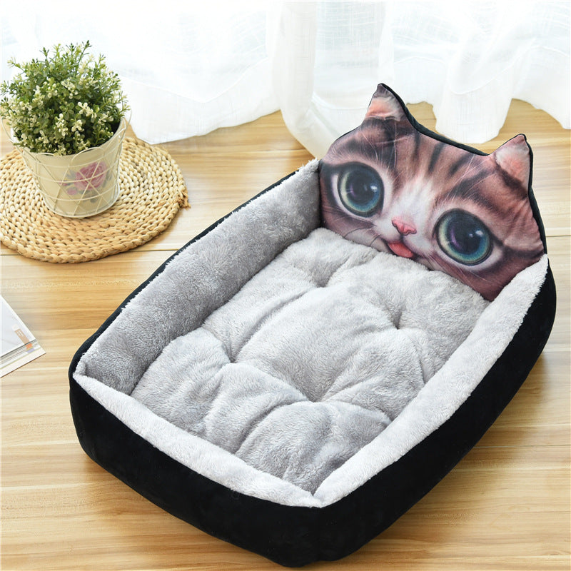Pet Large Warm Cozy Fleece Nest Bed House