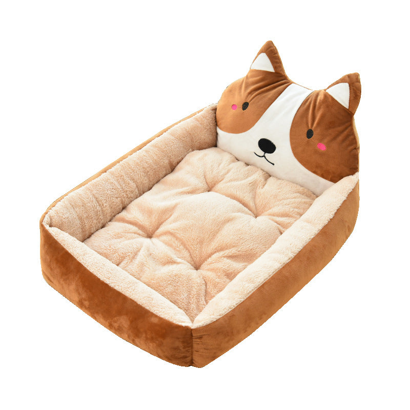 Pet Large Warm Cozy Fleece Nest Bed House