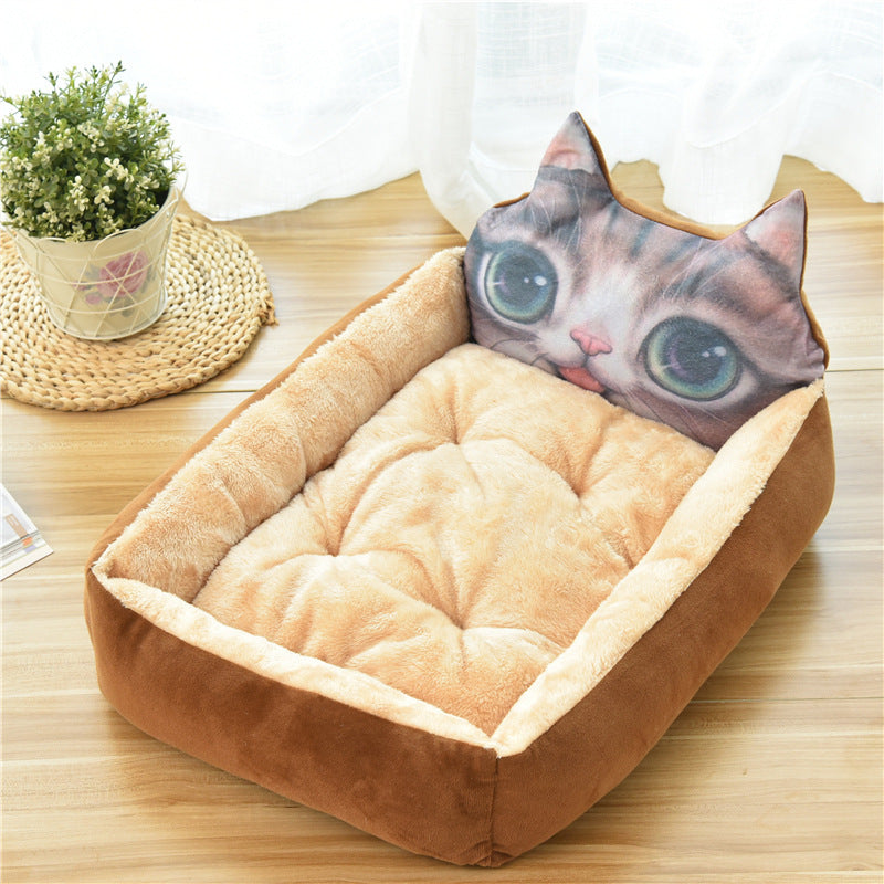 Pet Large Warm Cozy Fleece Nest Bed House