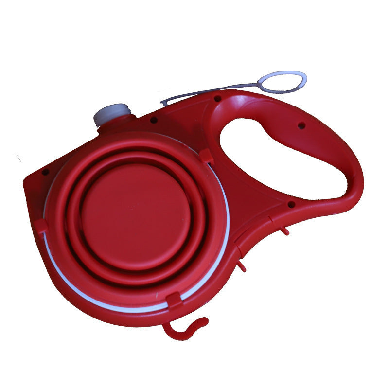 Multifunctional Pet Leash Portable Water Bottle Walking Lead