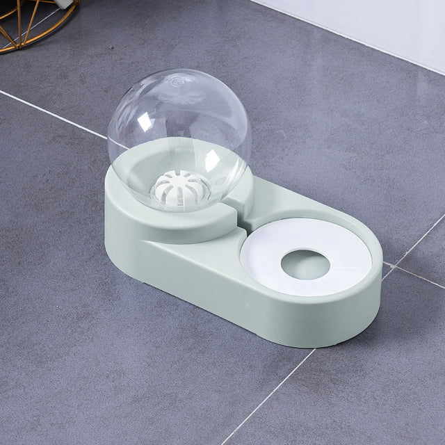 Automatic Pet Water Fountain Feeder 1.8L Bubble Drinking Bowl