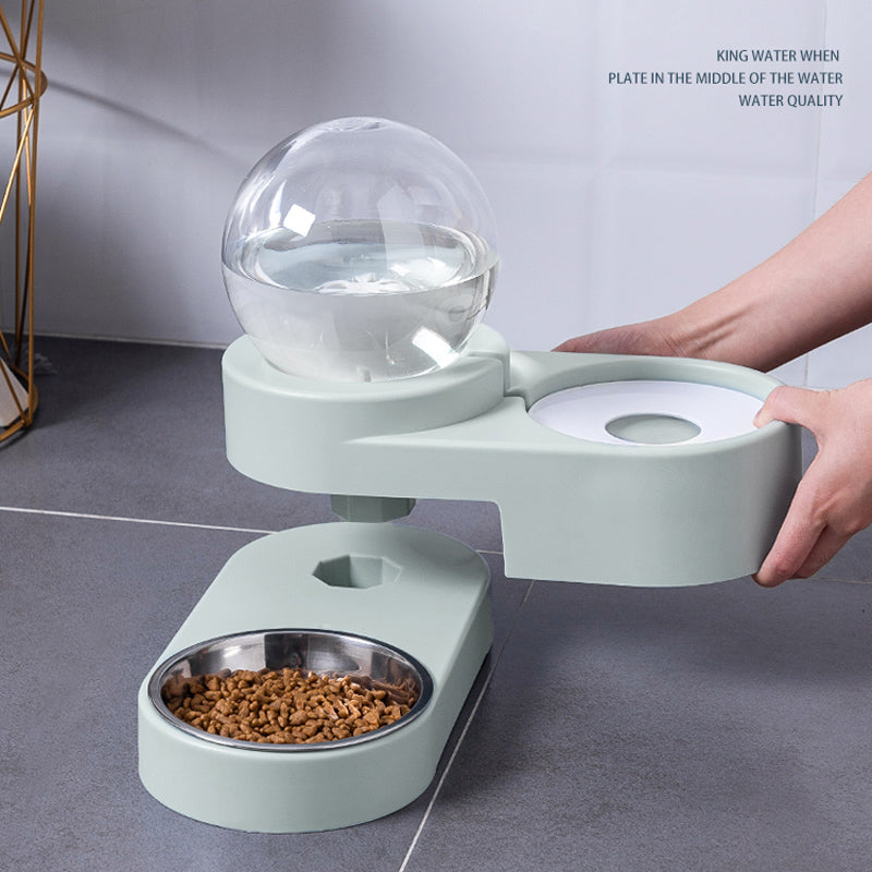 Automatic Pet Water Fountain Feeder 1.8L Bubble Drinking Bowl