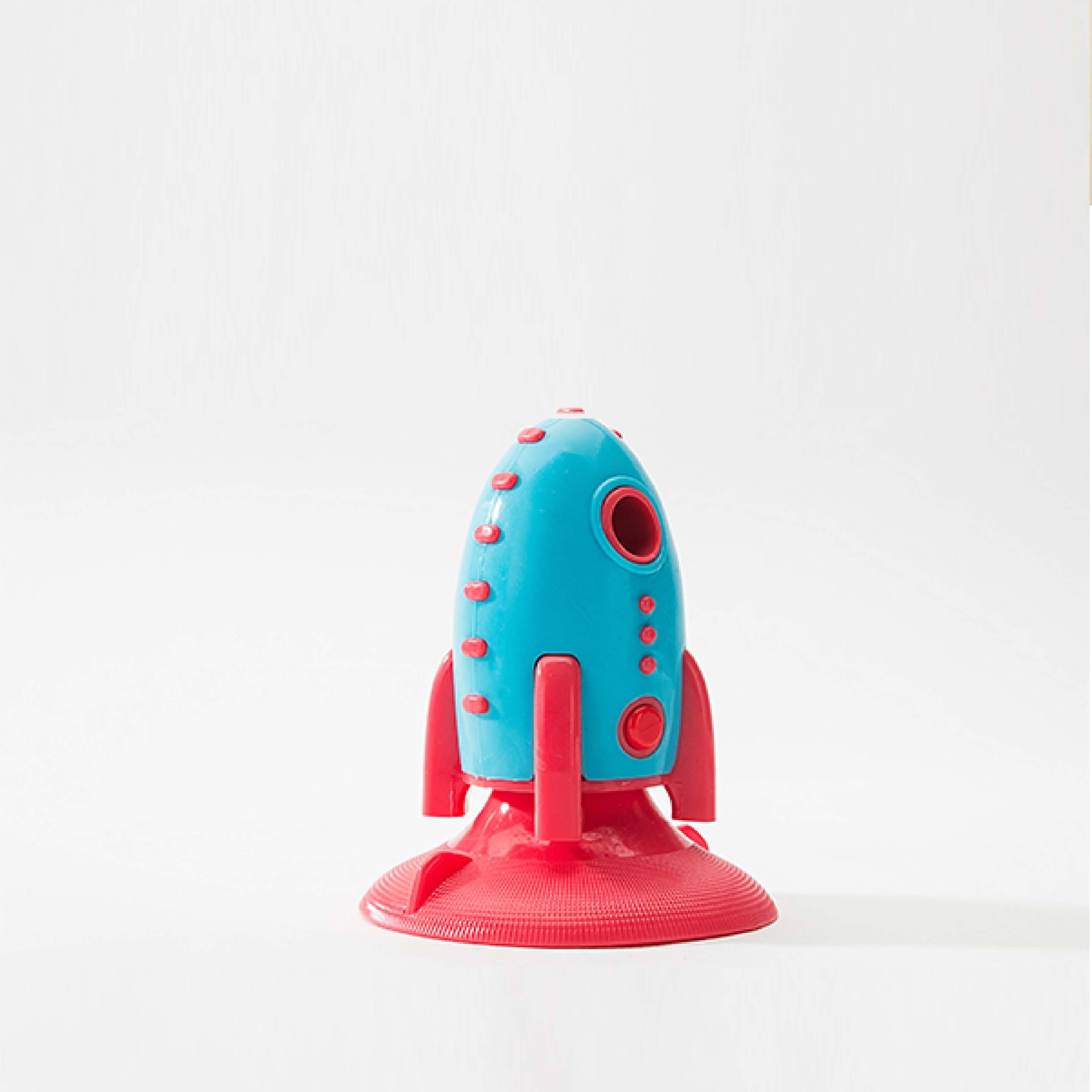 Pet Rocket Food Dispensing Chew Toy Bite Resistant Interactive Toy