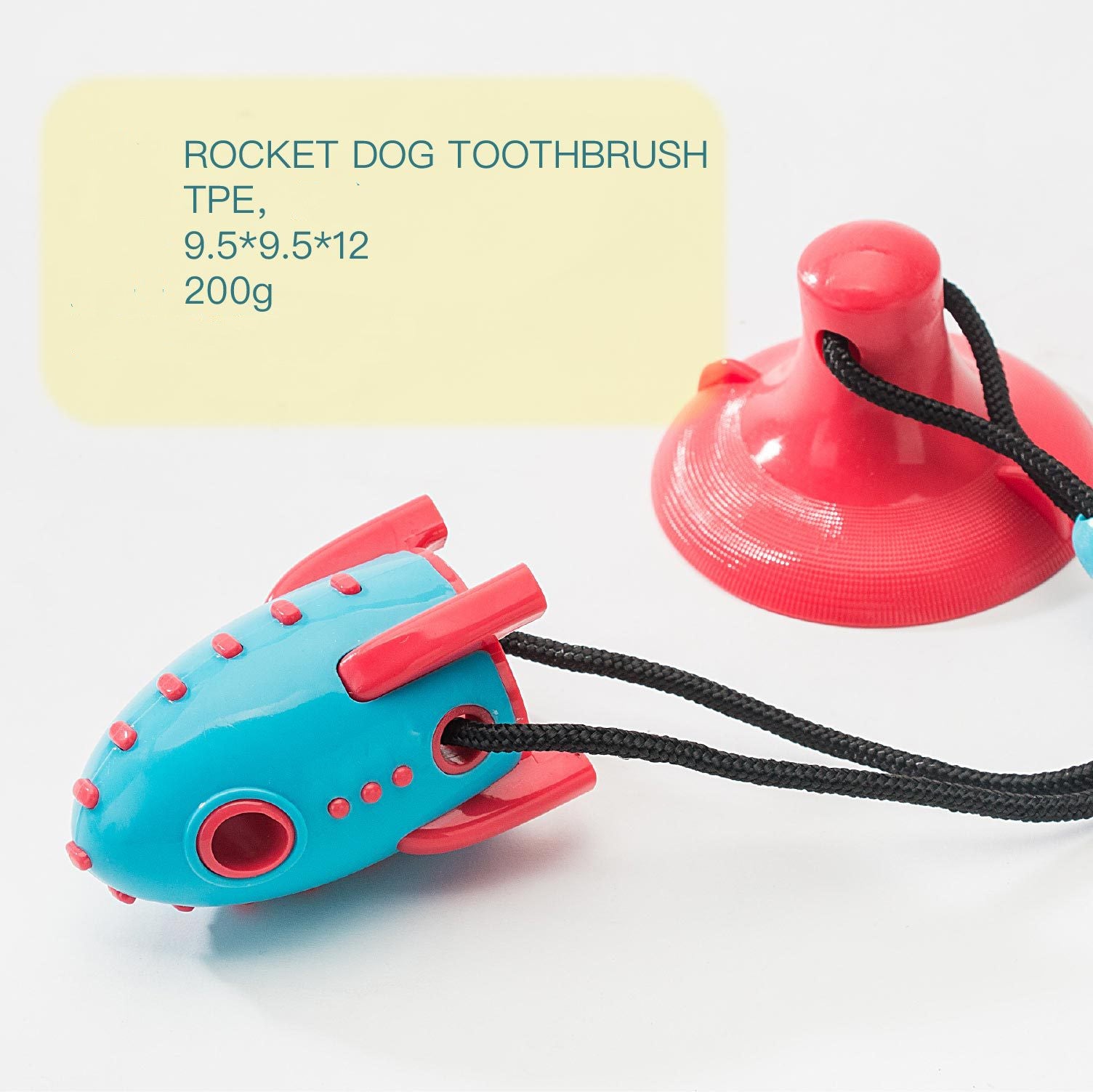 Pet Rocket Food Dispensing Chew Toy Bite Resistant Interactive Toy