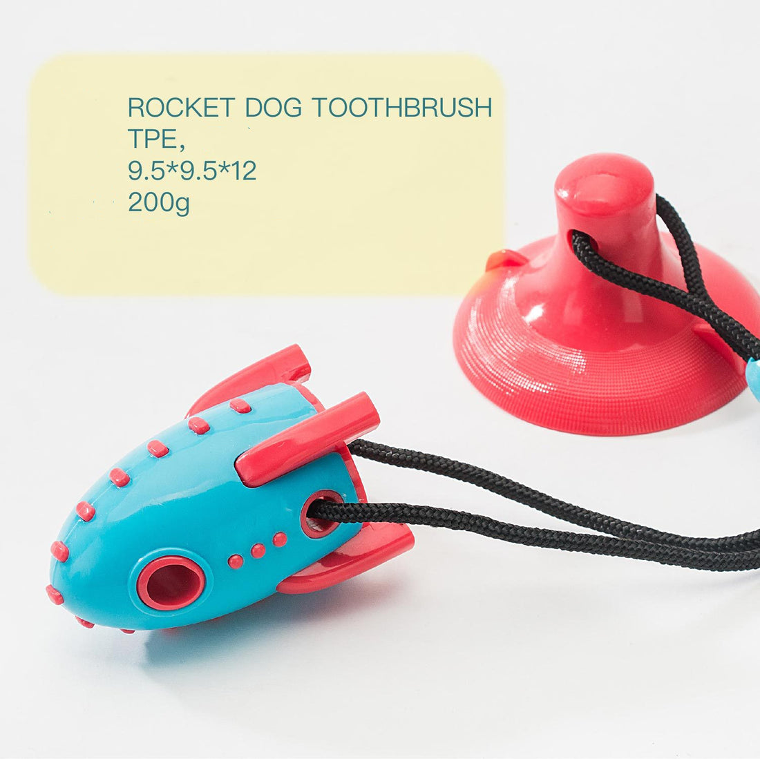 Pet Rocket Food Dispensing Chew Toy Bite Resistant Interactive Toy