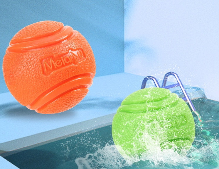 Pet Bouncy Rubber Ball Bite Resistant Durable Chew Toy