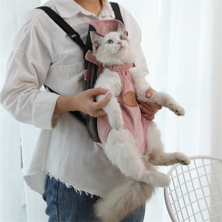 Portable Pet Backpack For Spring Outing Carrier Bag