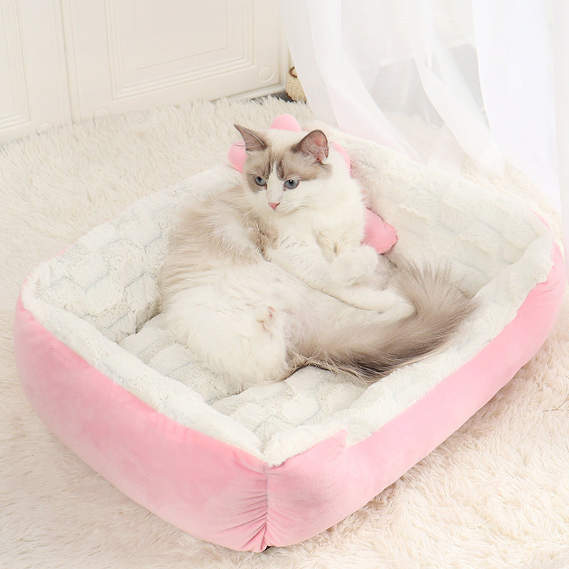 Pet Soft Comfortable Cozy Nest Bed