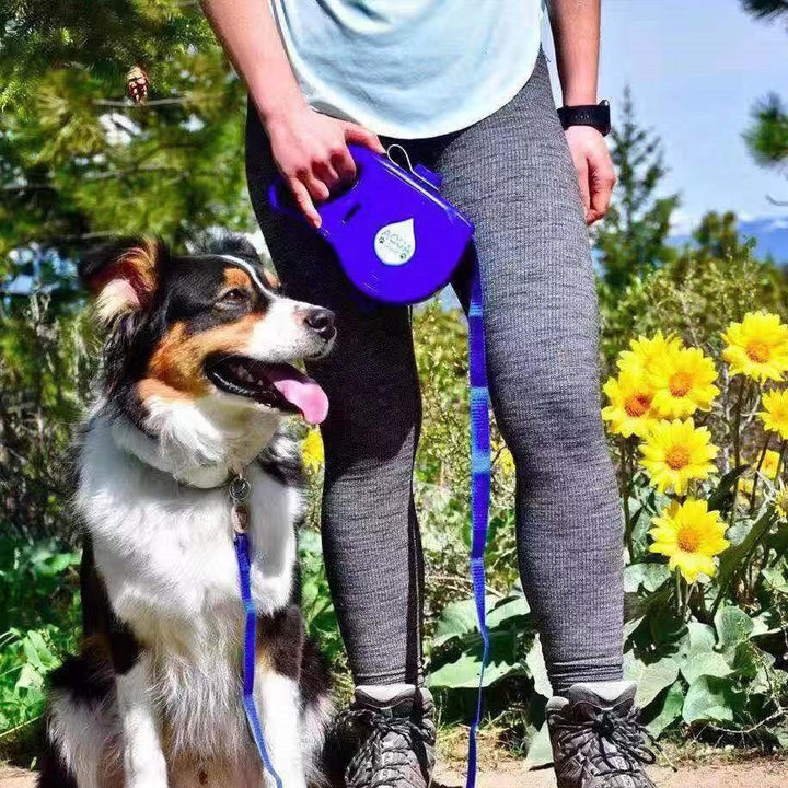 Multifunctional Pet Leash Portable Water Bottle Walking Lead