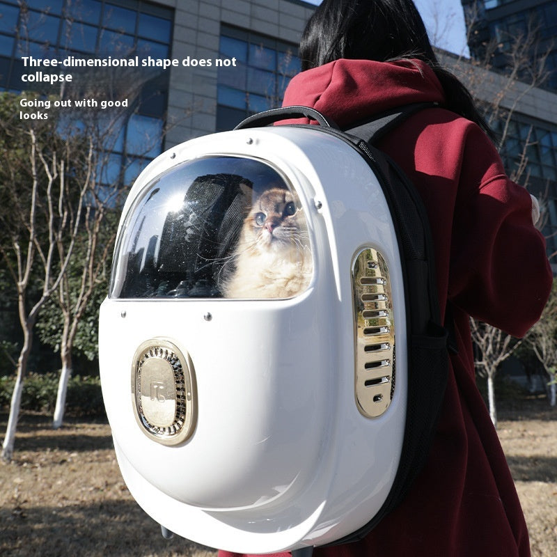 Portable Pet Backpack With Heating System Astronaut Carrier Bag