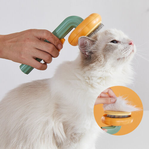 Pet Self Cleaning Slicker Brush Grooming Loose Hair Dematting Tool