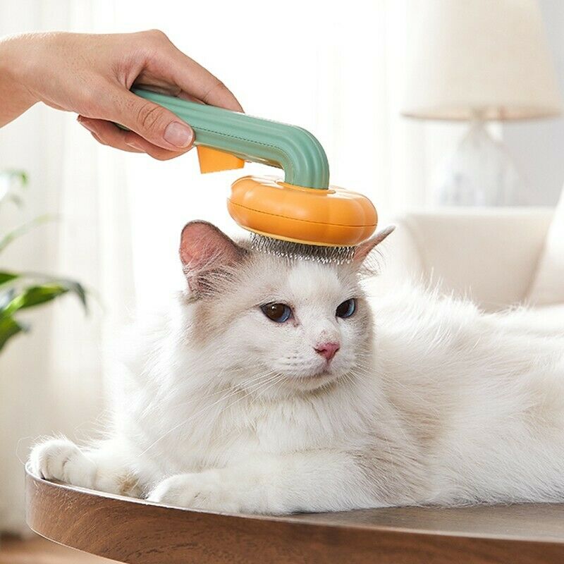 Pet Self Cleaning Slicker Brush Grooming Loose Hair Dematting Tool