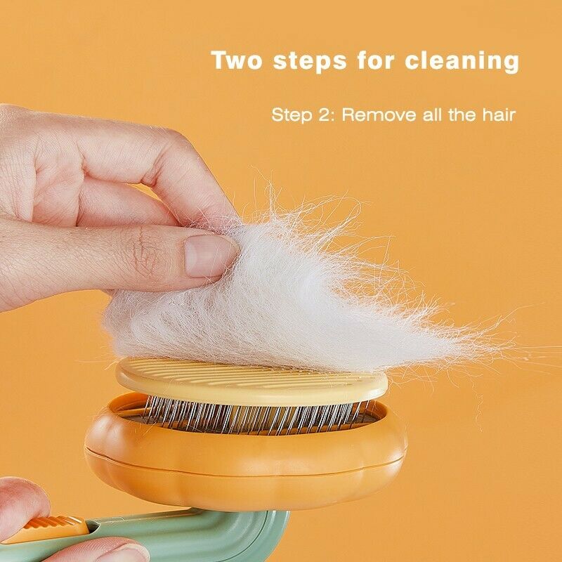 Pet Self Cleaning Slicker Brush Grooming Loose Hair Dematting Tool