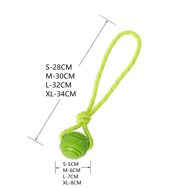 Pet Bouncy Rubber Ball Bite Resistant Durable Chew Toy