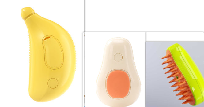 Electric Pet Steam Brush Self Cleaning Massage Grooming Comb