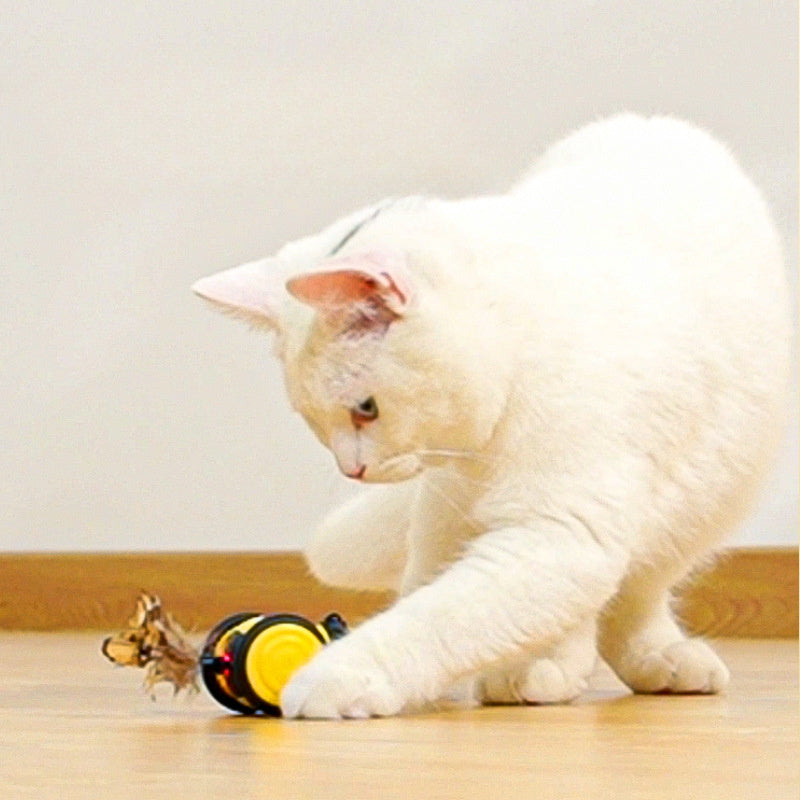 Pet Electric Interactive Moving Teaser Feather Toy