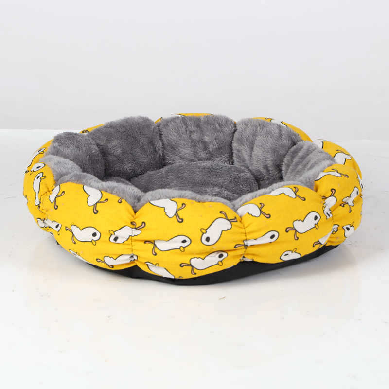 Pet Calming Donut Fluffy Round Cozy Bed