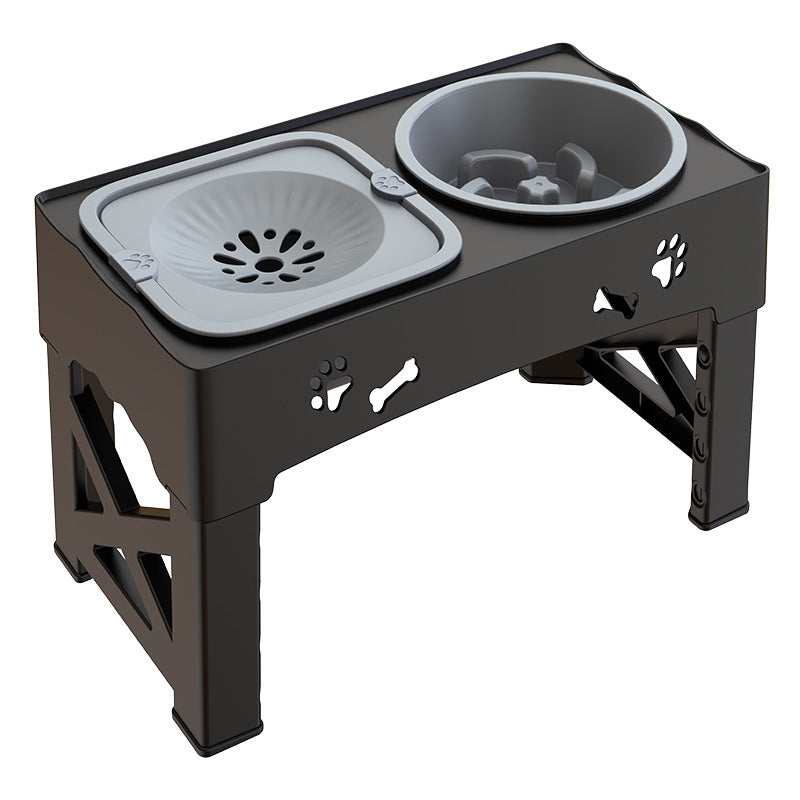 Stainless Steel Double Pet Feeding Bowl Elevated Stand