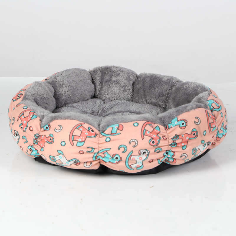 Pet Calming Donut Fluffy Round Cozy Bed